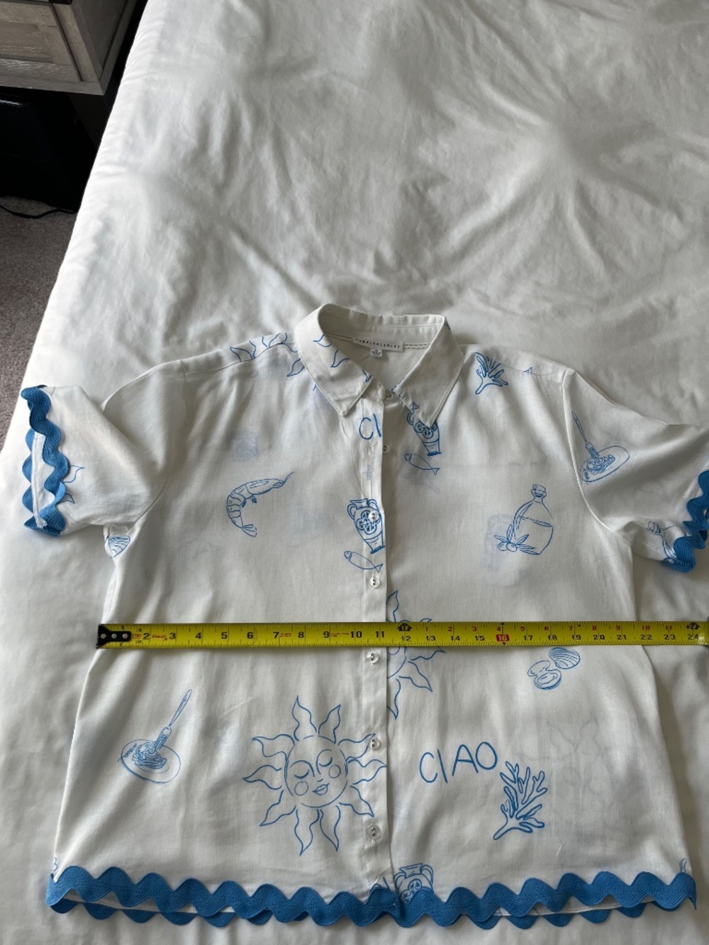 Seaside and Italian themed blouse - Picture 3 of 11